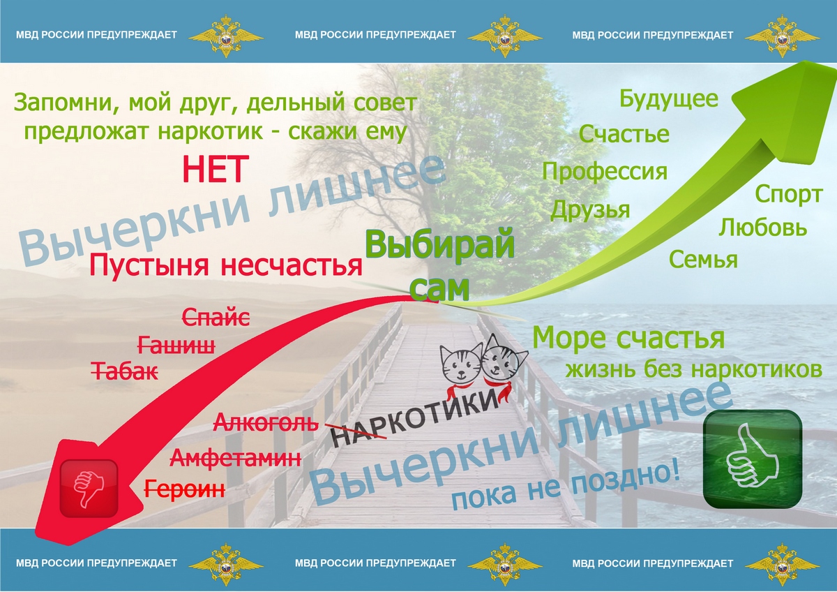 Памятка антинаркотической направленности и пропаганда здорового образа жизни.